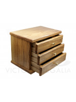 Hardwood Box with 3 Drawers for Masonic Lodge Size Working Tools