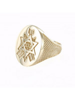 Order of the Secret Monitor - Masonic Freemason ring - 9 karat guld