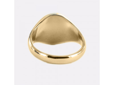 Gold Royal Preceptory Masonic Ring- Black With Fixed Head - 9ct Gold 