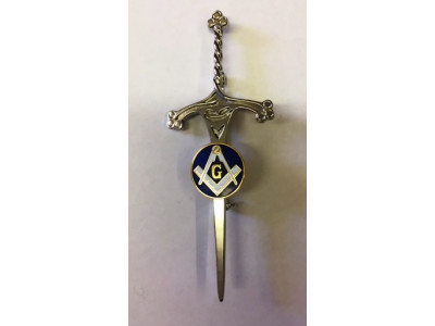 Masonic Kilt Pin with masonic symbol Square Compass and G