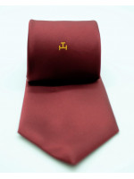 RAC Single Triple Tau  -  Crimson woven  Tie