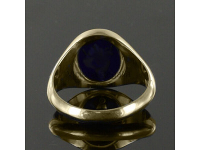 Masonic 9ct Gold Knights of Malta Masonic Ring med vändbart huvud