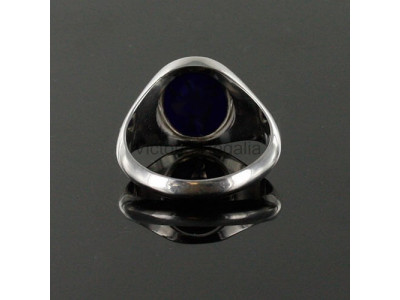 Masonic Solid Silver Square, Compass and G Ring with Reversible Head