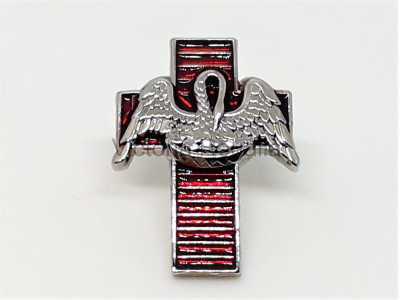 18th Degree Pelican on Red Cross Masonic Freemasons Lapel Pin