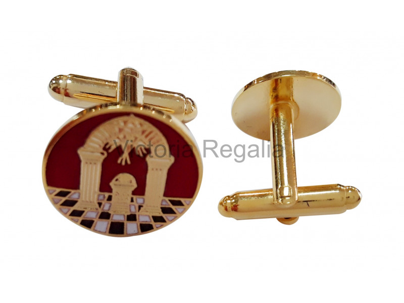 New Superb Quality Masonic Royal Arch Cufflinks Gold Plated 