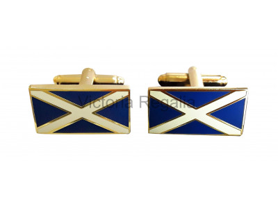Masonic Saltire Scottish Flag Freemasons Cufflinks