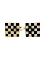 Masonic Chequered Carpet Freemasons Cufflinks