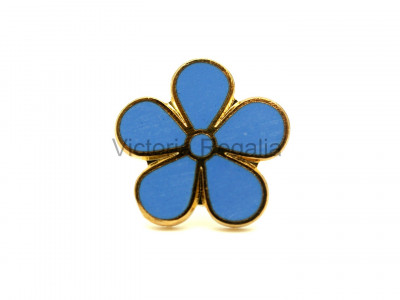 Masonic Forget-Me-Not Gold Coloured Stud Earrings