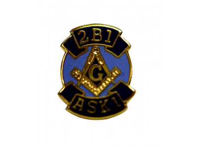 2B1 ASK1 Masonic Freemasons Lapel Pin