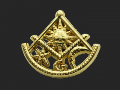 Robert Burns Masonic Freemasons Gold Lapel Pin (depute)
