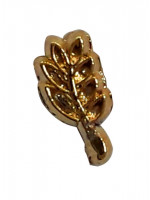 Freemasons Spec-of-Dust Acacia Leaf Masonic Lapel Pin Gold Small