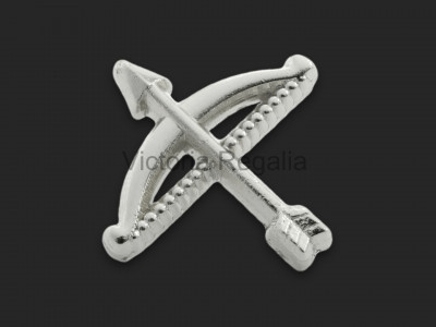 Masonic Order of Secret Monitor (OSM) Bow and Arrow Silver Lapel Pin