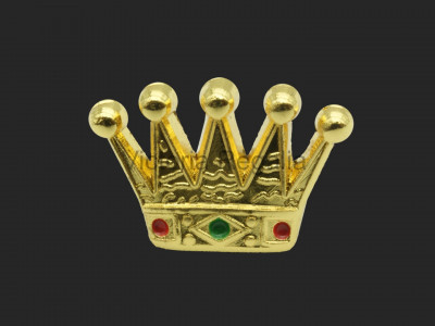 Masoński łuk królewski PZ Crown Freemasons Gold przypinka do klapy