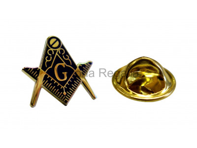 Square and Compass Large Masonic Freemasons  Lapel Pin