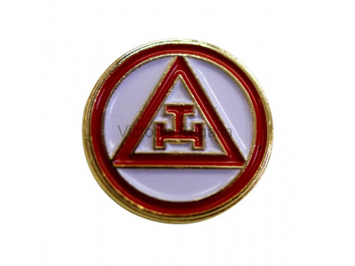 Pin de solapa de masones de estilo Masónico del arco real triple Tau 