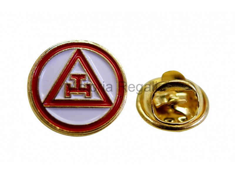 Royal Arch Triple Tau Masonic Freemasonry Gilt Pin Badge 