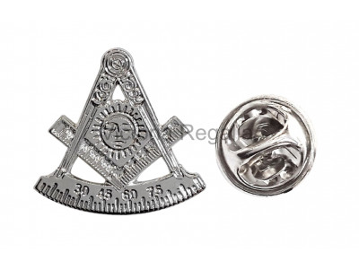 Freemasons  Silver Coloured Masonic Past Master Lapel Pin