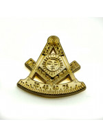 Freemasons Gold Coloured Masonic Past Master Masonic Lapel Pin