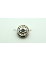 Freemasons Silver Cuff Button Cover mit Freimaurerquadrat und Kompass (Paar)