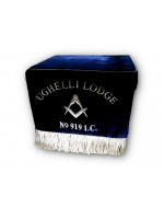 Masonic Embroidered Bible Cushion for Altar with Drape Fall