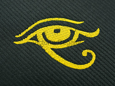 Black Tie with Golden Eye of Horus