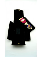 Masonic Dual Jewel Wallet with Detachable Breast Jewel Pad in Faux leather 