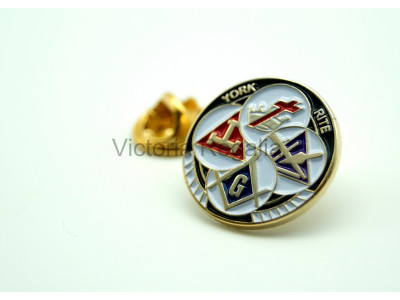 York Rite Freemasons Masonic Lapel Pin
