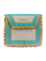 Irish Grand Master Lodge Apron Hand Embroidered GML - Irish Constitution