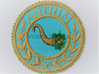 Hand Embroidered Apron Badge- Irish Constitution 