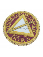 Irish Royal Arch Hand Embroidered Oval Badge - Irish Constitution