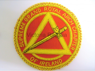 Irish RAC Hand Embroidered Apron Badge - Irish Constitution