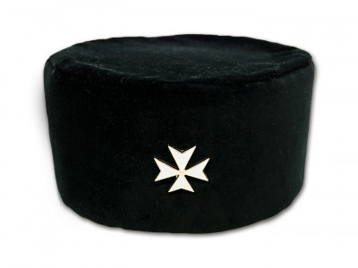 Irish Black Velvet Cap with Cross- Irish Constitution