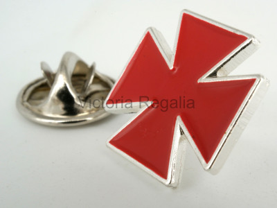 Masonic Nordic Cross Silver Lapel Pin 
