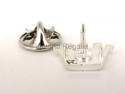 Masonic Royal Arch PZ Crown Freemasons Silver Lapel Pin