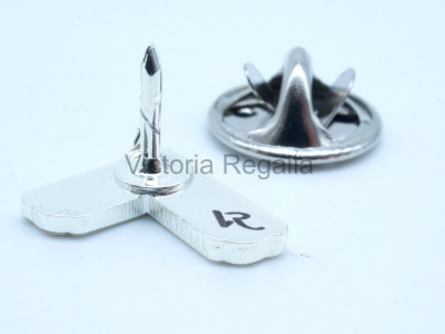 Freemasons Silver Coloured Square Lapel Pin
