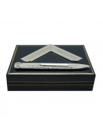 Square and Compass - Lodge Size  - boxed set - Silver