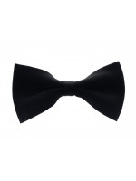Freemasons Black Bow Tie with Masonic Square and Compass Discreet Pattern