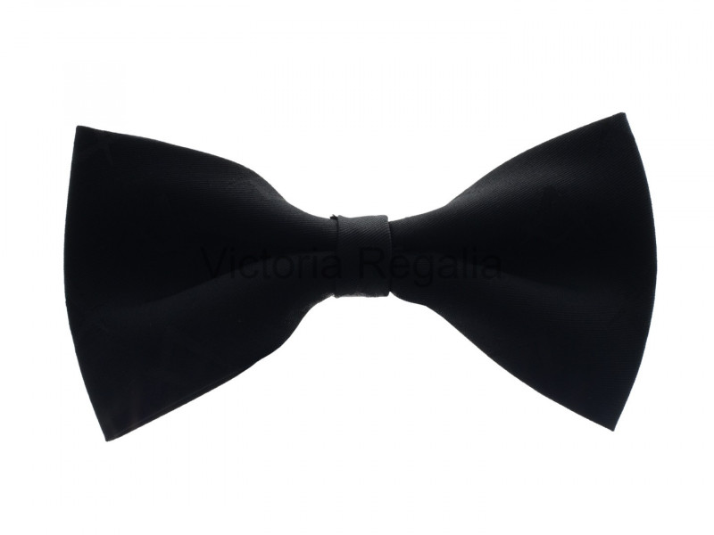 Freemasons Discreet Square and Compass Design  Bow Tie in Black 