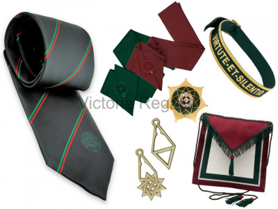 Royal Order of Scotland Members full SET of regalia - Standard with ROS Tie plus option to add ROS Regalia  case