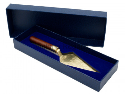 Masonic Trowel with Square and Compass and 'G' and Symbols - Silver or Gold