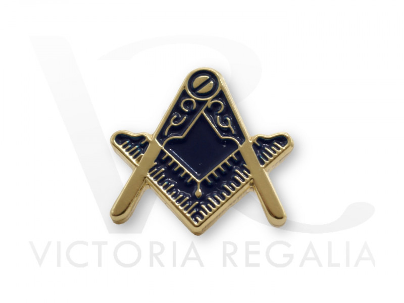 Square & Compasses Shield Masonic Freemasonry Tie-Slide 