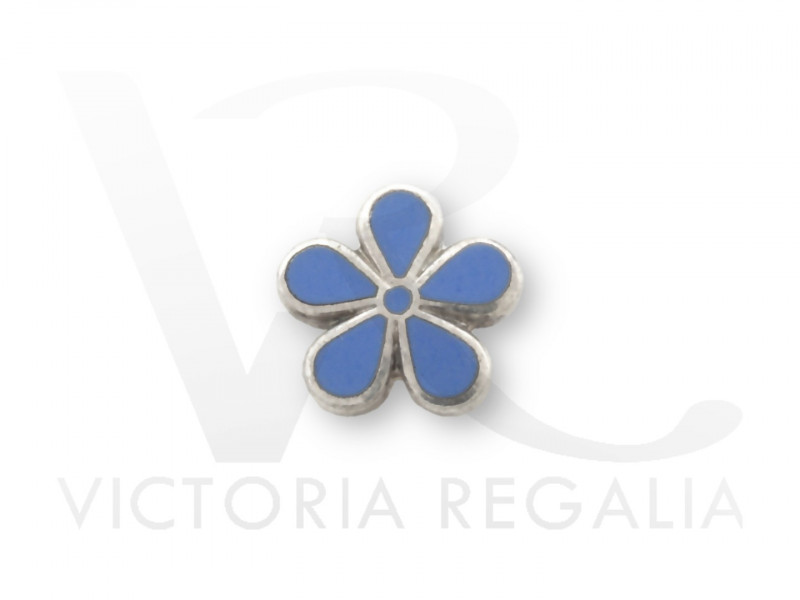 Masonic Set Of 3 Flower Forget Me Not 15mm Enamel Lapel Pin Badges 