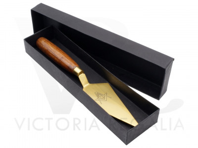 Masonic Trowel with Square and Compass and 'G' - Brass