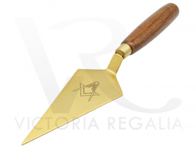 Masonic Trowel with Square and Compass - Brass