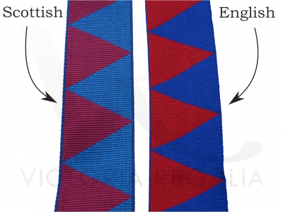 Royal Arch Chapter English Constitution Ribbon Per Metre  x 1 1/4'' Width