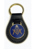 Square and Compass with "G" key ring - Blue / Gold
