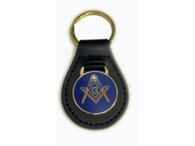 Square and Compass with "G" key ring - Blue / Gold