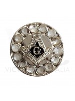 Freemasons Silver Coloured Square & Compass & G Masonic Lapel Pin